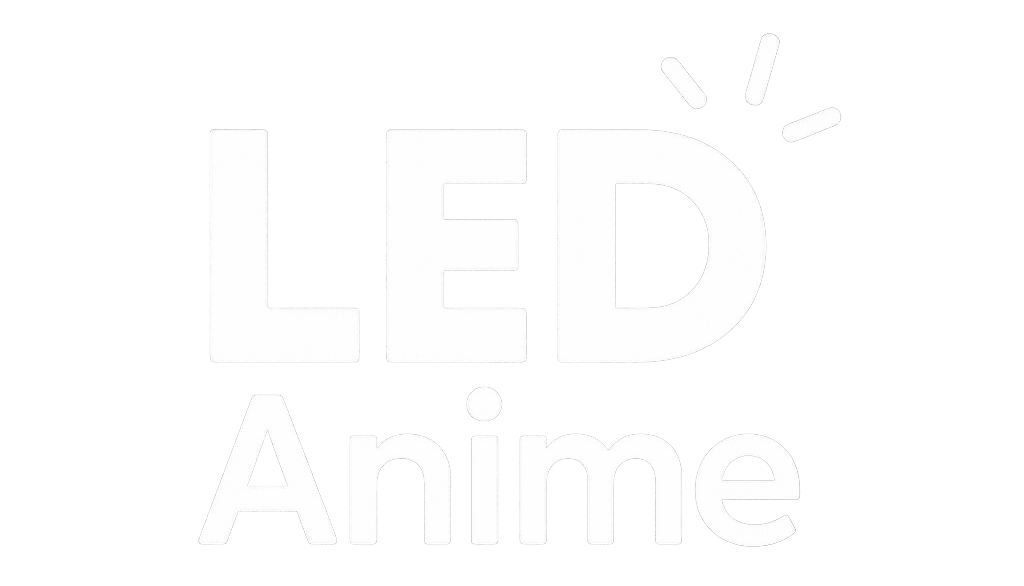 LEDAnime Logo – Marke für LED-Lampen und Anime-Deko