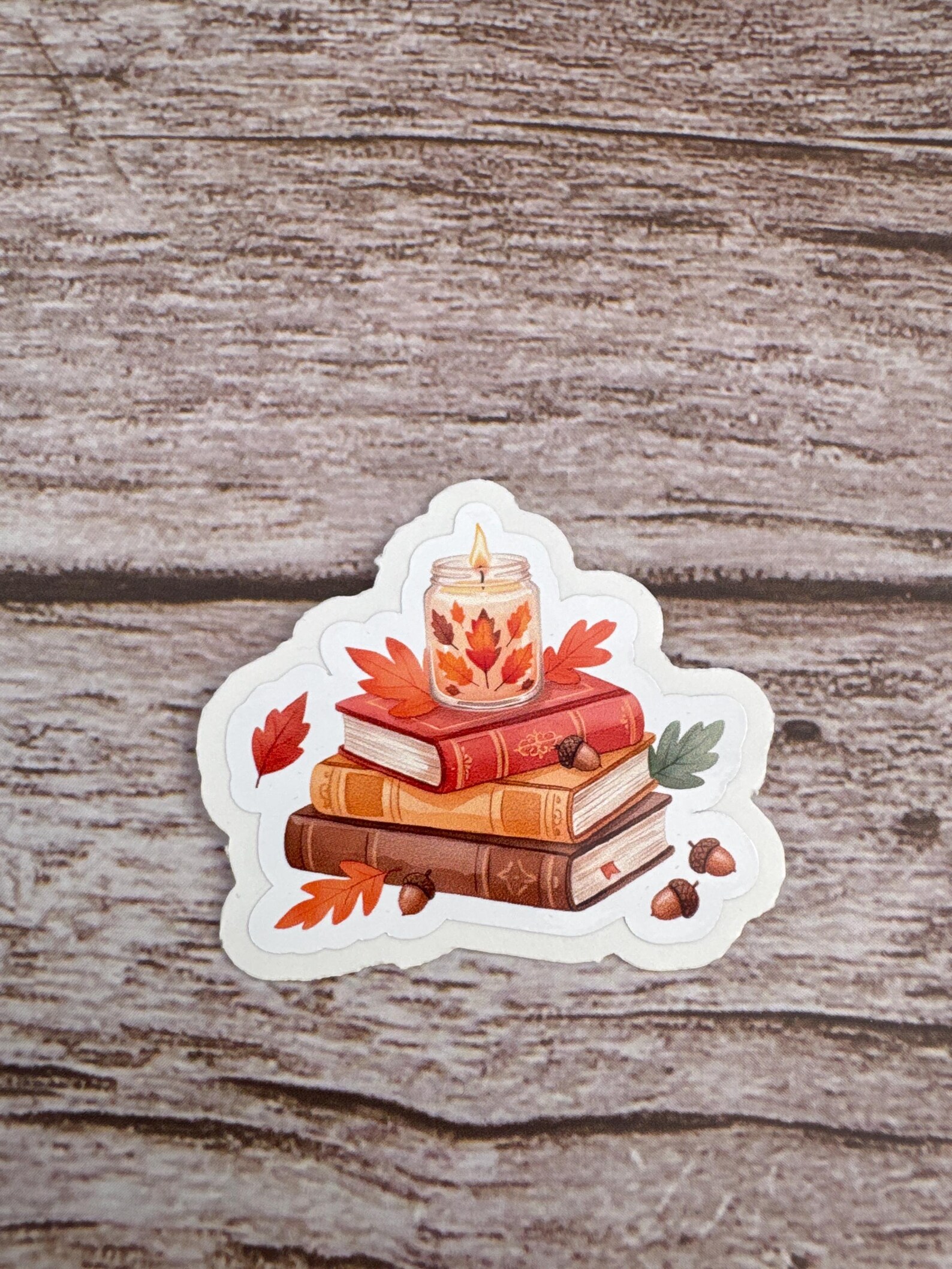 Anime Herbst Sticker Bundle (Die-Cut) – 3 Motive, je 10 cm, wasserfest, 3 cm Peel-Rand